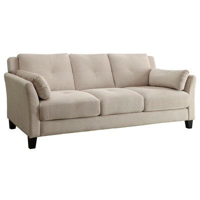 Set di divani in 3 pezzi, flannelette beige